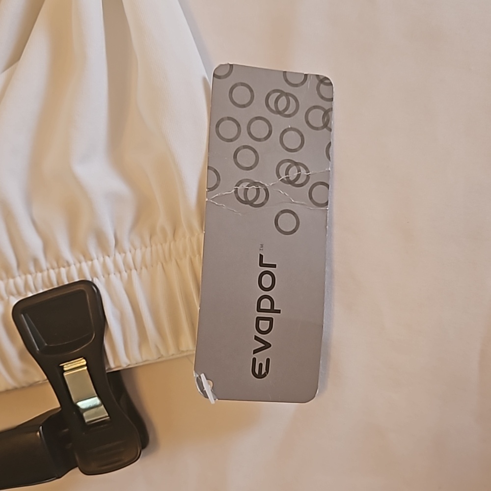 Eastbay White Athletic Shorts L EVAPOR Tech Drawstring Gym Sport NWT - Picture 7 of 17